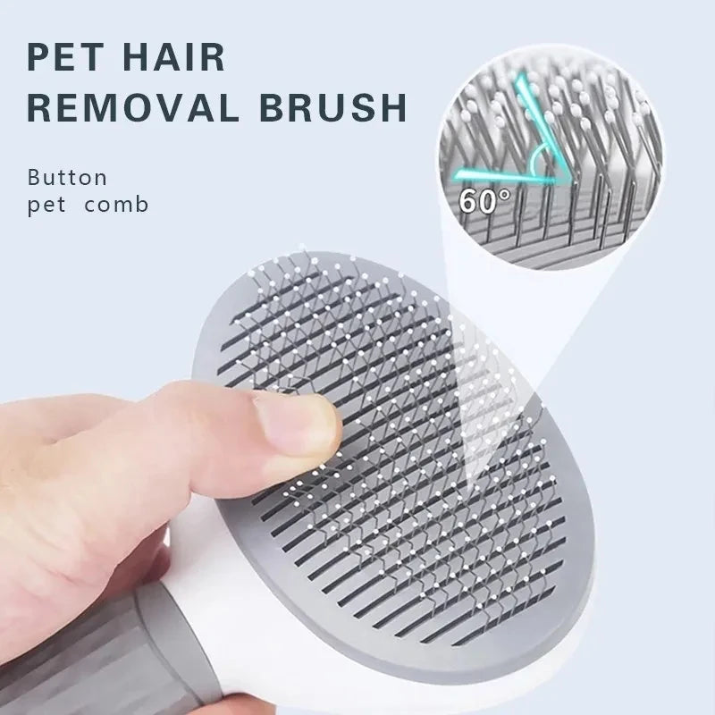 Self Cleaning Pet Brush for Dogs & Cats