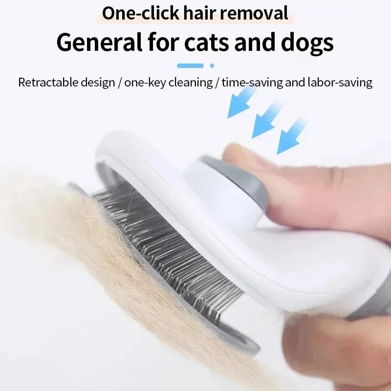 Self Cleaning Pet Brush for Dogs & Cats