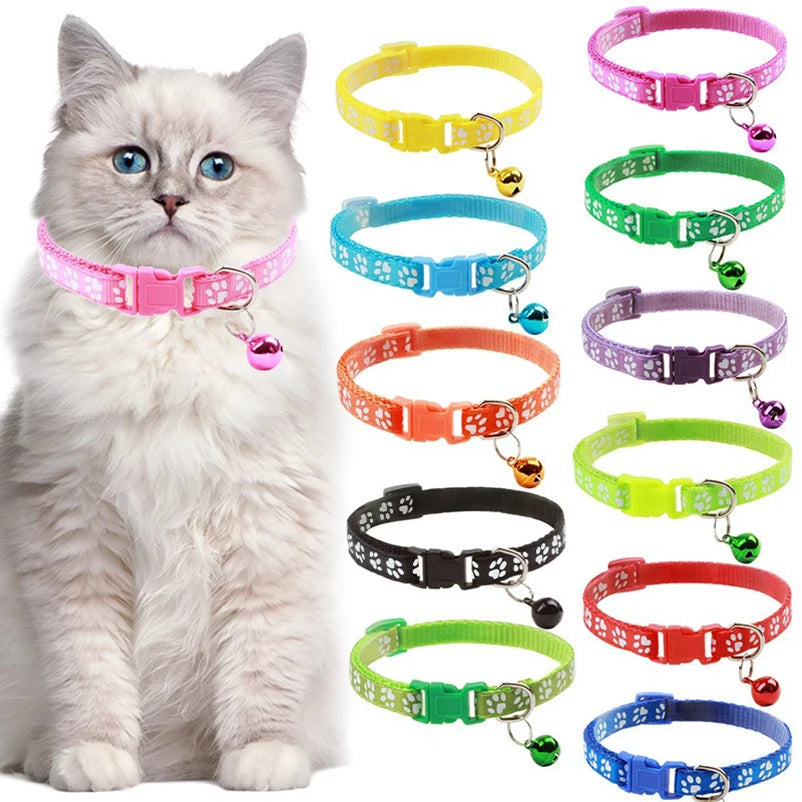 Adjustable Cat Collar with Bell