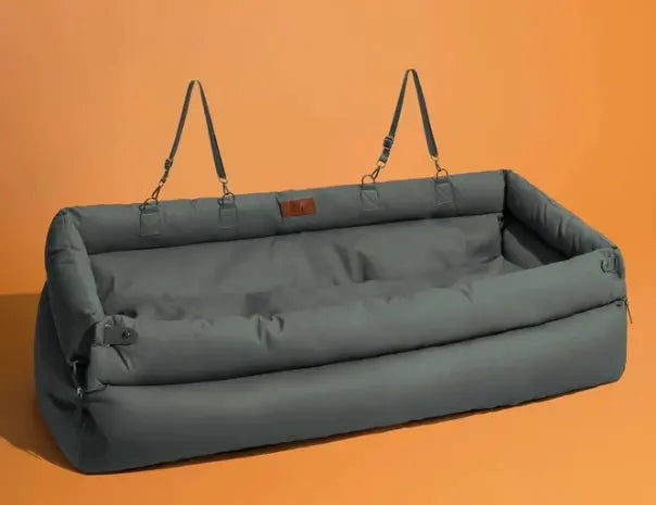 Luxury Faux Leather Dog Car Seat Bed
