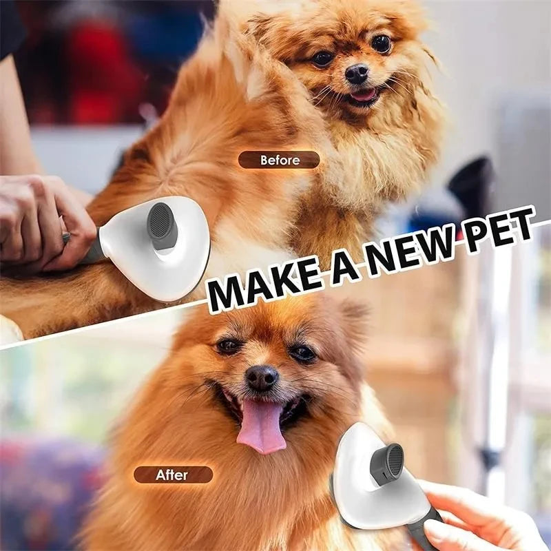 Self Cleaning Pet Brush for Dogs & Cats
