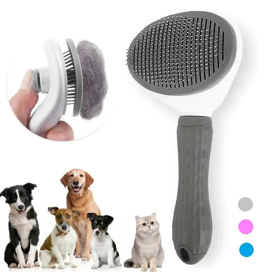 Self Cleaning Pet Brush for Dogs & Cats
